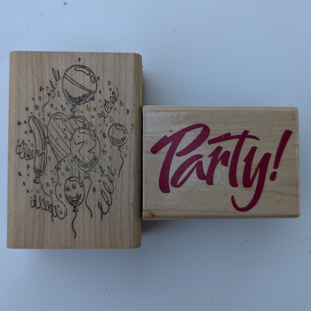 Party Rubber Stamps Set